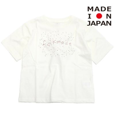 sign print Tシャツ アイボリー