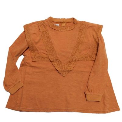 シルクネップテンジク ドレス レース TEE 15ORオレンジ