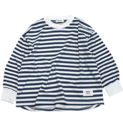 ボーダー L/S Tシャツ ブルー(BL)