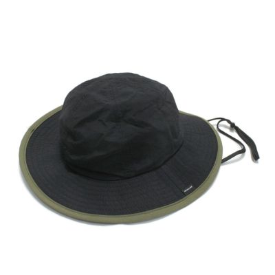 UVCUT  NYLON PIPING ハット ブラック(19)