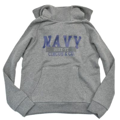 NAVY パーカー グレー