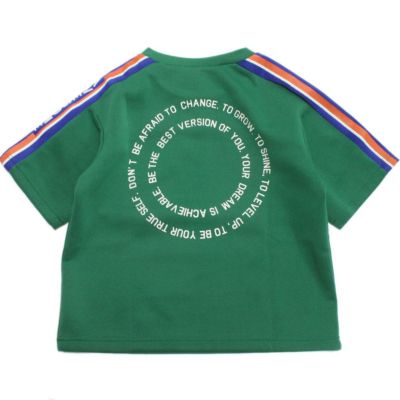 ラインジャージ半袖Tシャツ グリーン(GN)