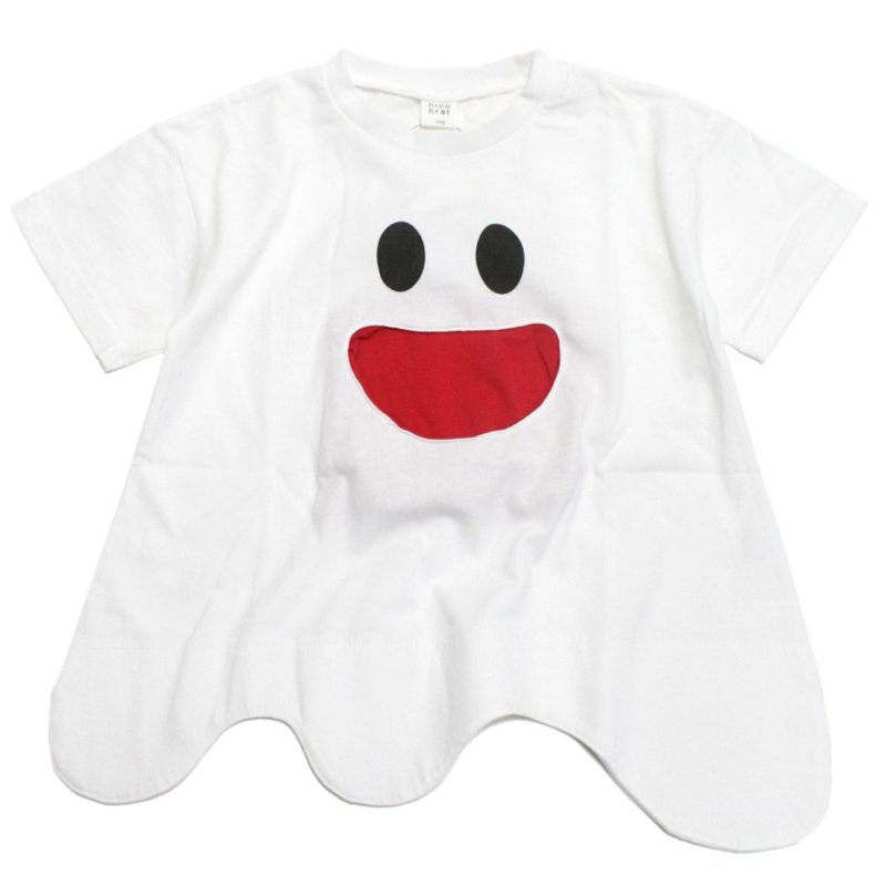 ニコフラート] おばけ型Tシャツ オフホワイト(OW) ｜子供服の通販 サーカス