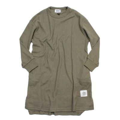 ワッフルロングTシャツ アッシュグレー(AG)