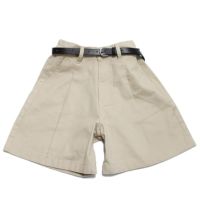 ベルト付きタックハーフパンツ ベージュ(22)