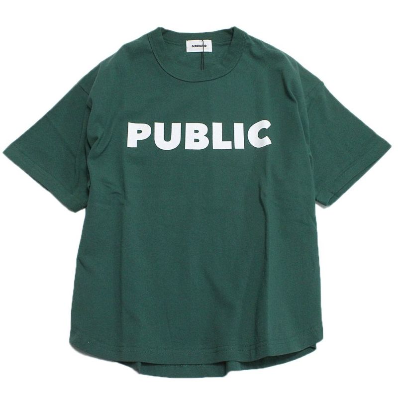 ジェネレーター] PUBLIC Tシャツ グリーン(GN) ｜子供服の通販 サーカス