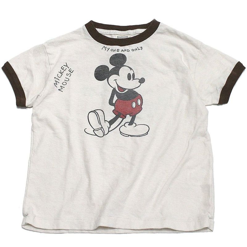 DENIMDUNGAREE×ディズニー Mickeyラクガキ刺繍used加工T DENIMDUNGAREE Mickeyラクガキ刺繍 ステンシルロンTEE - メルカリ