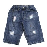 リメイクデニムハーフパンツ ネイビーブルー(NB)