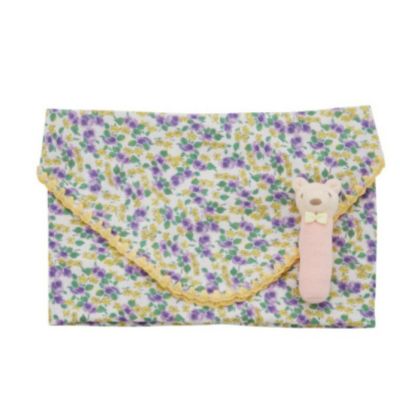 【La stella/ラステラ】ソウガラブランケット＆ラトルギフトBOXSET パープル(PP)