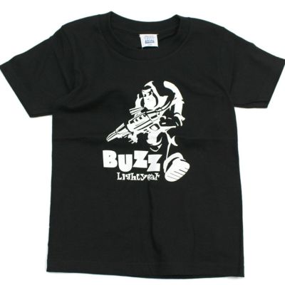 （ディズニー×ピクサー）Buzz LightyearTシャツ ブラック(BLK)