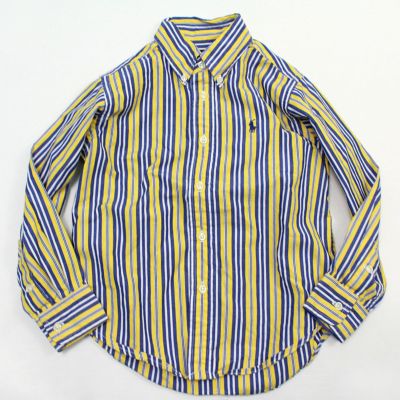 RalphLauren ラルフローレン ボタンダウン ストライプ シャツ イエロー