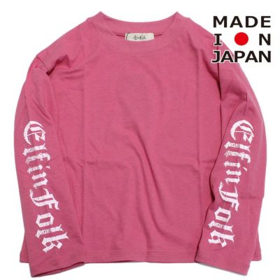Gothic Logo ロングTシャツ ピンク