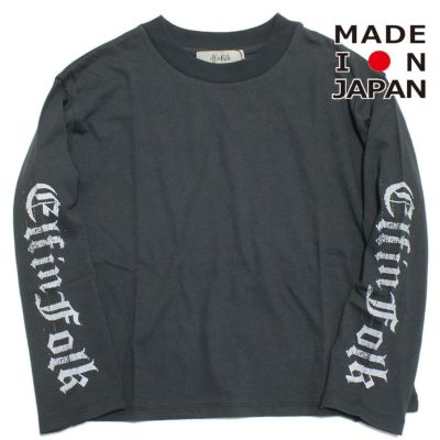 Gothic Logo ロングTシャツ スモークグレー