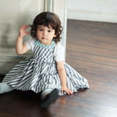MARLMARL エプロン ブーケ4 for Baby (80-90cm)   スラッシュストライプ slash stripe