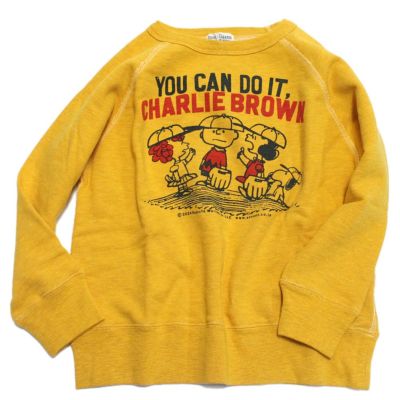 トンプキンウラケ SNOOPY BASEBALL スウェット 10Y黄