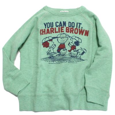 トンプキンウラケ SNOOPY BASEBALL スウェット 28LGN淡緑