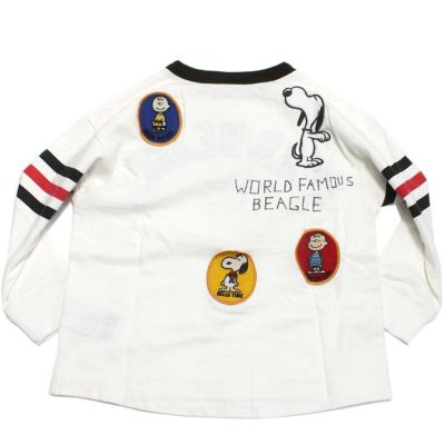 テンジク SNOOPY フットボール TEE 1W白
