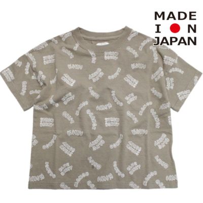 パターンTシャツ カーキベージュ