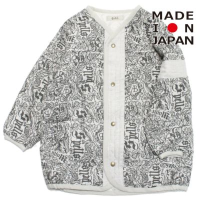 Magic Spell print Viyella Quiltung ジャケット ライトグレー