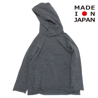 wool jersey フーディ チャコール