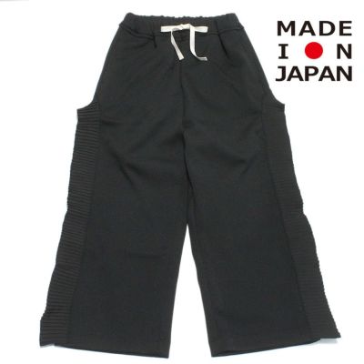 pleated motif パンツ ブラック