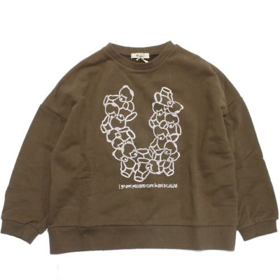 logo bearトレーナー ブラウン(10)