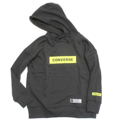 CONVERSE 高周波ワッペンパーカー チャコールグレー