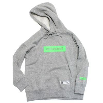 CONVERSE 高周波ワッペンパーカー 杢グレー