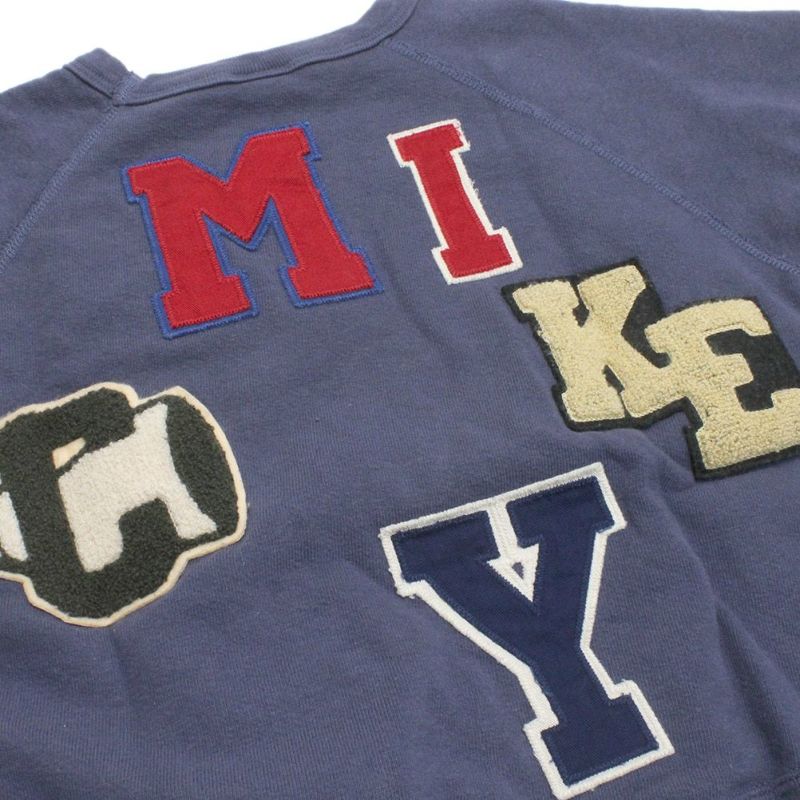 デニムダンガリー×ミッキー] ビンテージウラケ MICKEY ワッペン