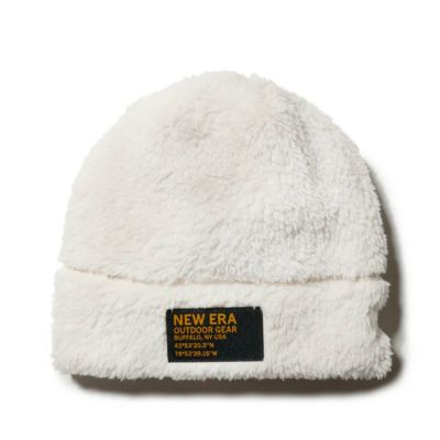 【OUTDOOR】 KIDS MINK FLEECE BEANIE アイボリー