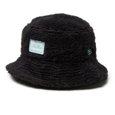 KIDS MINK FLEECE BUCKET HAT ブラック