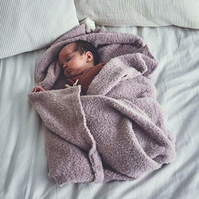 MARLMARL ブランケット hooded blanket 1(名入れ刺繍可) pink