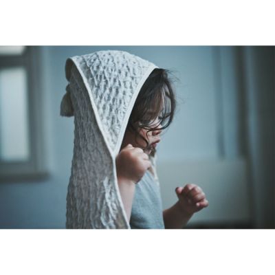 MARLMARL オーガニックフード付きタオル 1 アイボリー (名入れ刺繍可) ivory