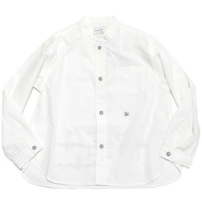 ブロード バンドカラー GC シャツ 1W白