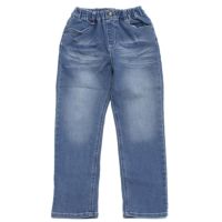ストレートストレッチデニムパンツ ブルー(BU)