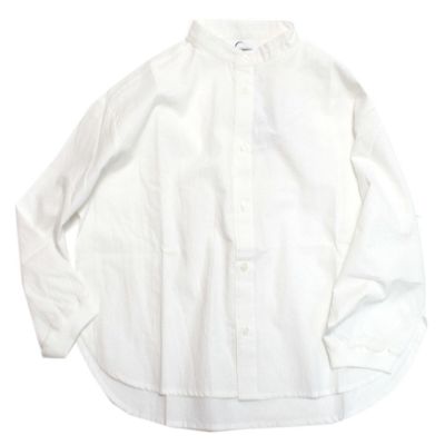 バンドカラーシャツ ホワイト(WH)