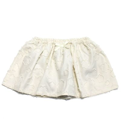 お花カットドビーbabyスカート シロ(01)