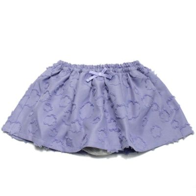 お花カットドビーbabyスカート パープル(14)