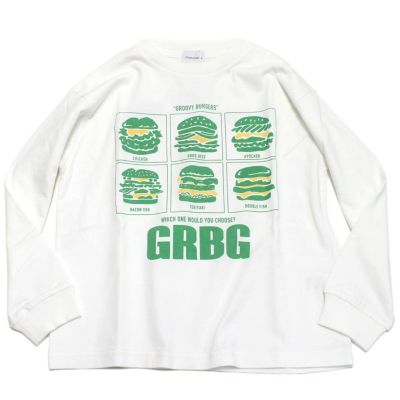 テンジク GROOVY BURGERS L/S TEE 1W白