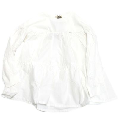 サラサラテンジク ティアード Tシャツ 1W白