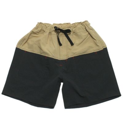 プレミアストレッチバイカラーハーフパンツ チャコールグレー