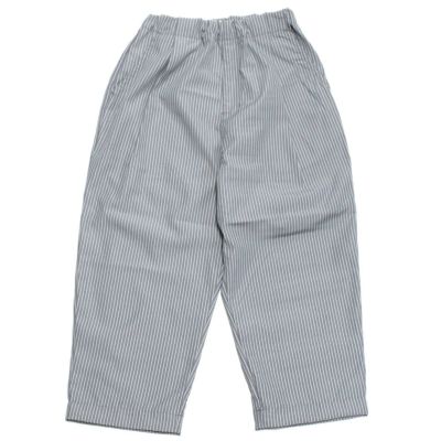 ストライプ1タックテーパードパンツ グレー(GY)