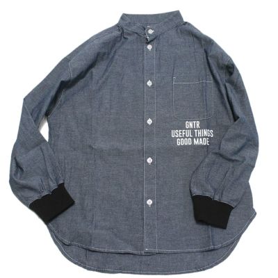 ダンガリーバンドカラーシャツ ネイビー(NV)