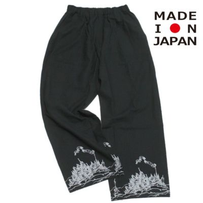 womens ElfHeim ワイドパンツ ブラック