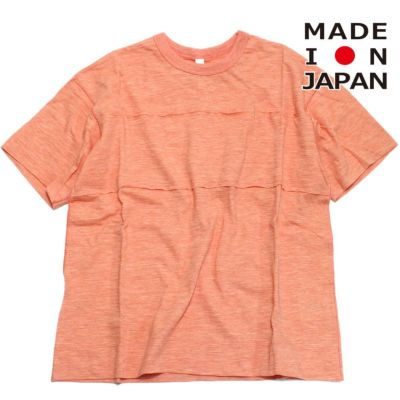 slub pocket Tシャツ (organic cotton) サーモン