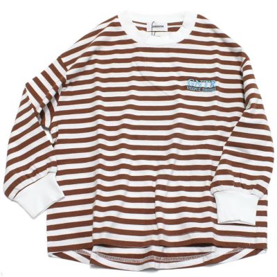 ボーダー L/S Tシャツ ブラウン(BR)