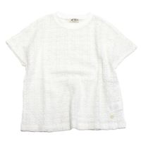 フラワーレースフレンチTシャツ オフホワイト(OW)