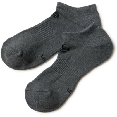 SOCKS SHORT 3PAIRS(CHA) チャコール
