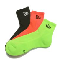 SOCKS SHORT 3PAIRS FLASH  マルチ