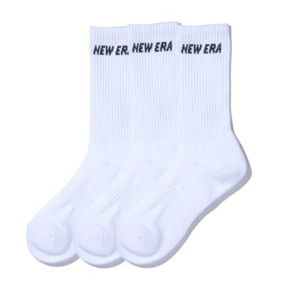 CREW 3PAIRS SOCKS (WHITE)  ホワイト